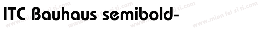 ITC Bauhaus semibold字体转换